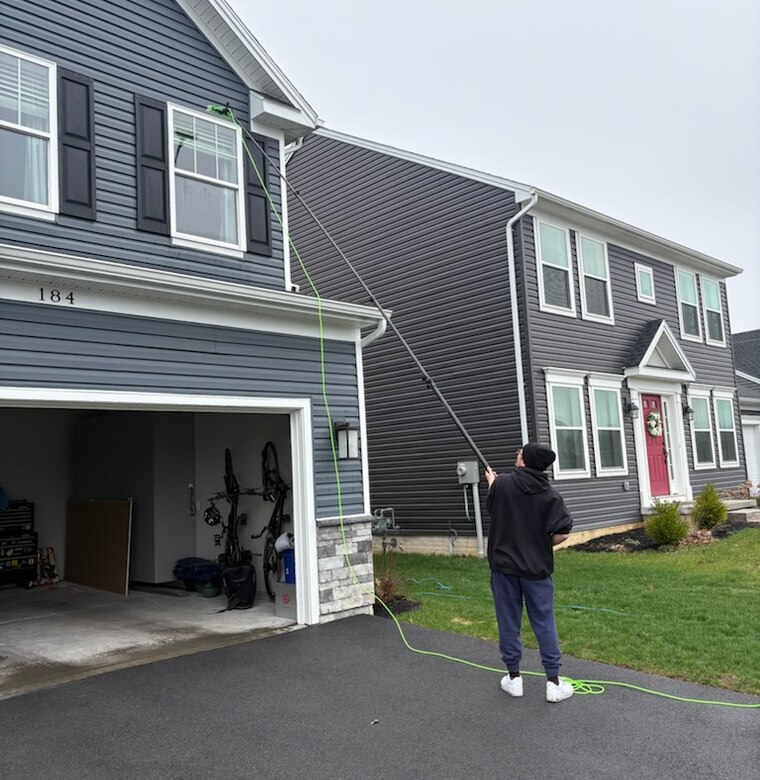 Spotless home windows after cleaning